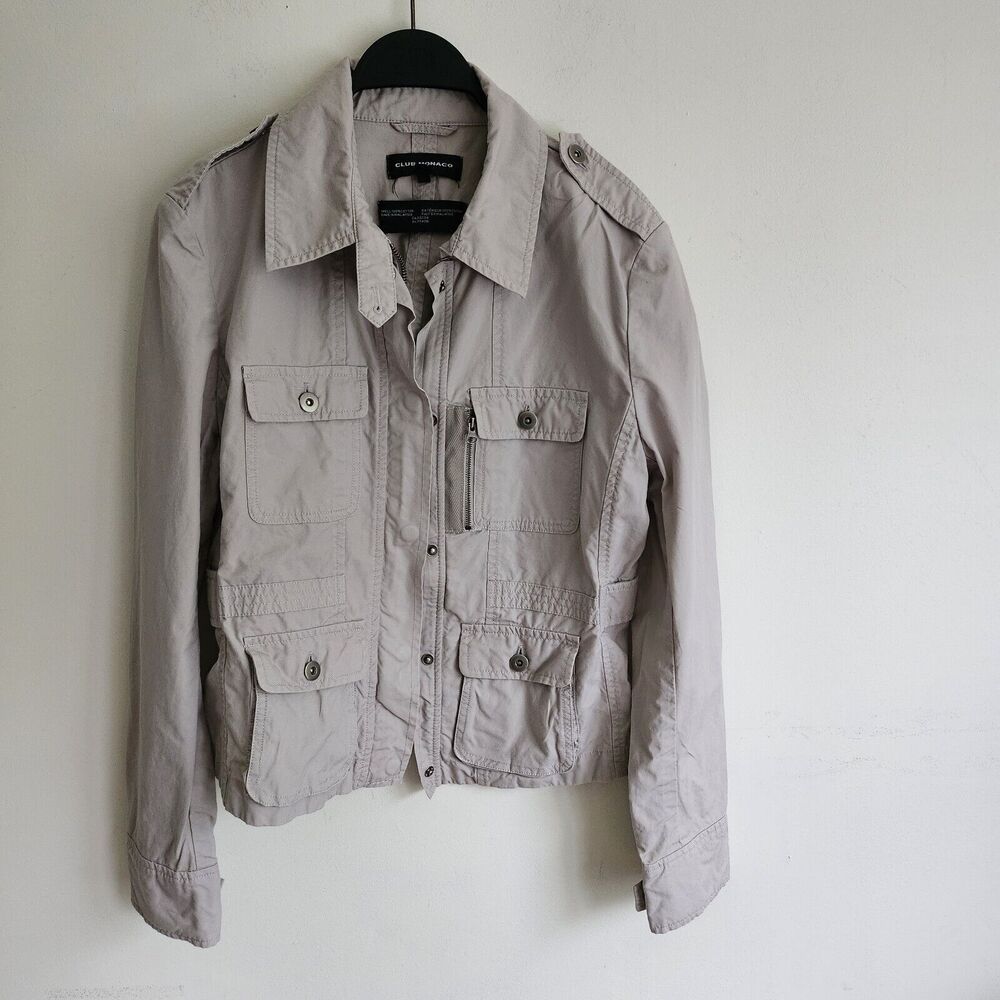Club Monaco Light Taupe Utility Jacket
